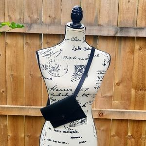 NYDJ ▪︎ Unisex Belted/Crossbody Bag, Genuine Leather, Black, Size L- XL, NWT